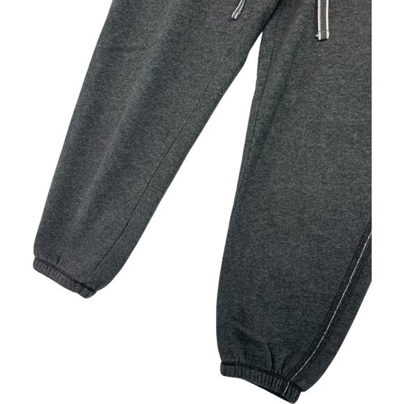 Aeropostale Jogger Sweatpants Womens Small Gray Crop Logo Fleece Lounge Casual - Picture 5 of 13